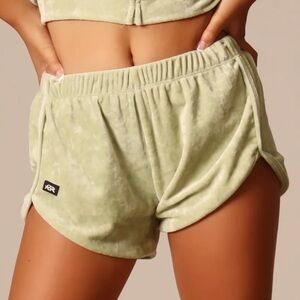Women's Athletic Shorts in Light Green